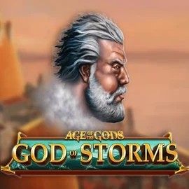 Official Slots logo: Age Of The Gods: God of Storms by Playtech at Spinstein Casino