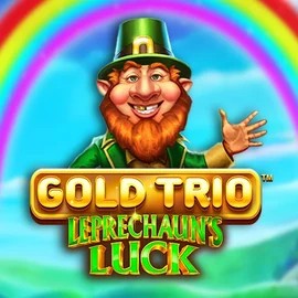 Gold Trio Leprechaun's Luck slot visual from Playtech available on spinsteinscasino.com