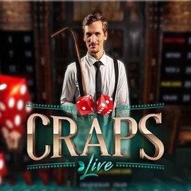 Live Craps slot visual from Evolution available on spinsteinscasino.com